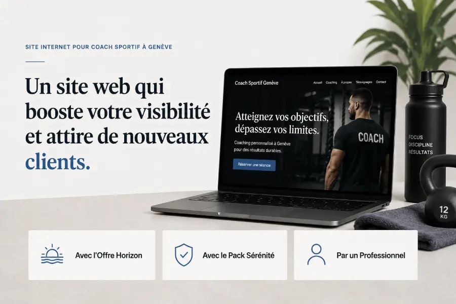 Site internet pour coach sportif à Genève par Kalvin M. Baitan