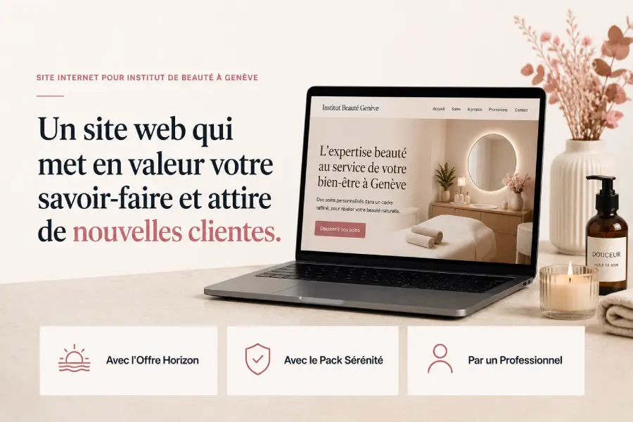 Site internet pour institut de beauté à Genève par Kalvin M. Baitan