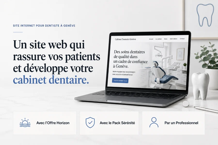 Site internet pour dentiste à Genève par Kalvin M. Baitan